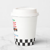 Young Wild and Three Monster Truck Boy Birthday Pappbecher (Links)