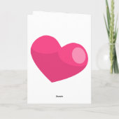 Young Wild and Three Pink 3. Geburtstag Karte (Rückseite)