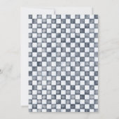 YOUNG Wild and Three Red Race Car Birthday  Einladung (Rückseite)