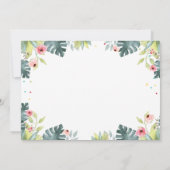 Young Wild and Three Safari Animals Girl zum Gebur Einladung (Rückseite)