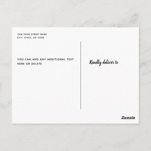 Young Wild and Three Unicorn Birthday Party Postkarte (Rückseite)