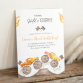 Young, Wild & DREI Orange Monster Truck 3rd B'day Einladung