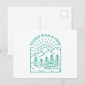 Young Wild Free Postkarte (Vorne/Hinten)