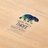 Young, Wild & Three | 3. Geburtstag Acryleinladungen (Ablage )