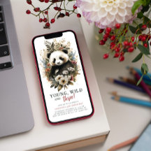 Young Wild Three 3. Geburtstag Kinder Niedlich Pan