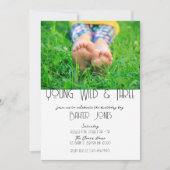 Young, Wild & Three | B-Day Foto Einladung | Farbe (Vorderseite)