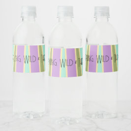Young, Wild & Three | B-Day Water Label | Kühle Wasserflaschenetikett