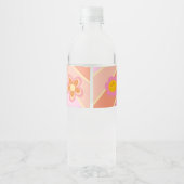 Young, Wild & Three | B-Day Water Label | Rosa Wasserflaschenetikett (Rückseite)