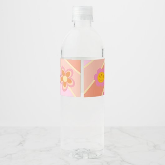 Young, Wild & Three | B-Day Water Label | Rosa Wasserflaschenetikett (Rückseite)