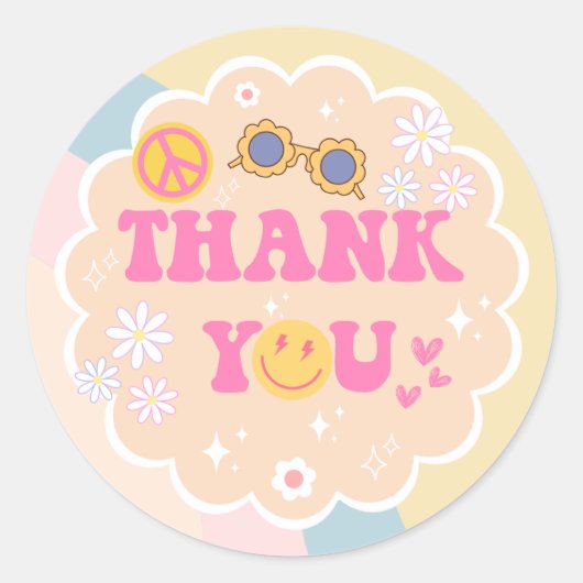 Young, Wild & Three Birthday Danke, Sticker (Vorderseite)