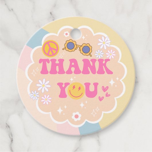 Young, Wild & Three Birthday Danke, Sticker Geschenkanhänger (Vorderseite)