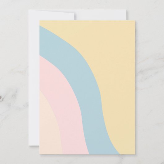 Young, Wild & Three Birthday Invite - Groovy Theme Einladung (Rückseite)