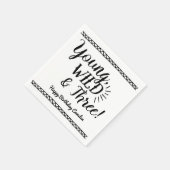 Young, Wild & Three Birthday Servietten (Ecke)