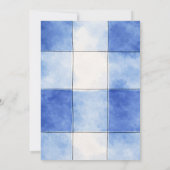 Young Wild & Three Blue Retro Boy 3rd Birthday  Einladung (Rückseite)