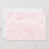 Young Wild & Three Boho Floral Pink Gold Geburtsta Einladung (Rückseite)