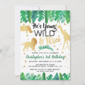 Young Wild & Three Boys Einladungen zum dritten Ge (Vorderseite)