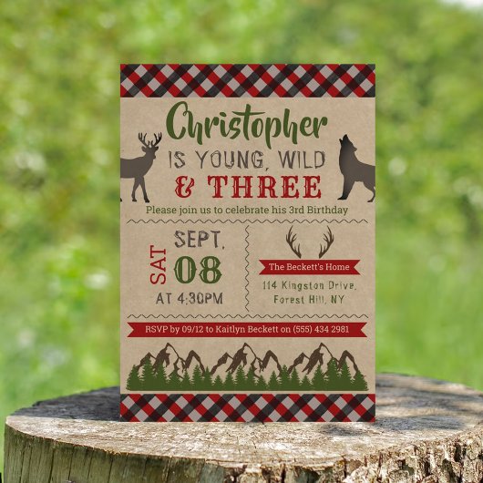 Young Wild & Three Boys Einladungen zum dritten Ge