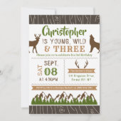 Young Wild & Three Boys Einladungen zum dritten Ge (Vorderseite)