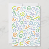 Young Wild & Three Confetti Balloon 3rd Birthday  Einladung (Rückseite)