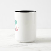 Young, Wild & Three - Cute 3rd Birthday Design Tasse (Zentrum)