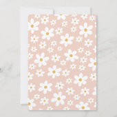Young, Wild & Three Daisy Einladung | Daisies (Rückseite)