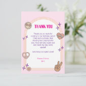 Young, Wild & Three Dankeschön Card Dankeskarte (Stehend Vorderseite)