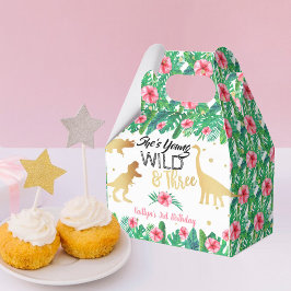 Young Wild & Three Dinosaur Girls Dritter Geburtst Geschenkschachtel