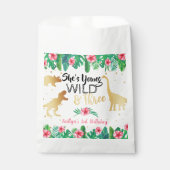 Young Wild & Three Dinosaur Girls Dritter Geburtst Geschenktütchen (Vorderseite)