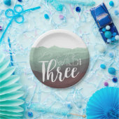 Young Wild & Three | Dritte Geburtstagspartei Pappteller (Party)