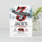 Young Wild & Three Einladung, Lumberjack 3. Einladung (Stehend Vorderseite)