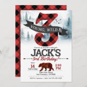 Young Wild & Three Einladung, Lumberjack 3. Einladung (Vorne/Hinten)