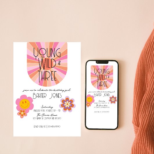 Young, Wild & Three | Einladung zum 3. Geburtstag 