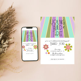 Young, Wild & Three | Einladung zum 3. Geburtstag