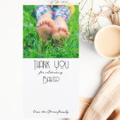 Young, Wild & Three | Foto Dankeschön-Karte | Farb Dankeskarte