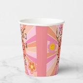 Young, Wild & Three | Geburtsstunde-Cup | Rosa Pappbecher (Rechts)