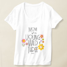 Young, Wild & Three | Girl-B-Day-T - Shirt | Läche