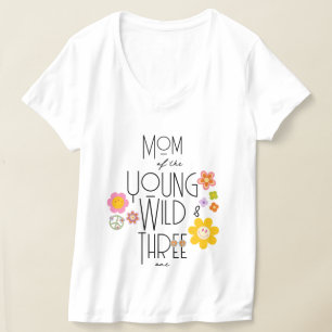 Young, Wild & Three Girl-B-Day-T - Shirt Läche