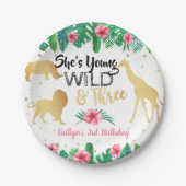 Young Wild & Three Girls Pappteller (Vorderseite)