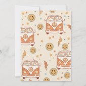 Young Wild & Three Groovy Rainbow 3. Geburtstag Einladung (Rückseite)