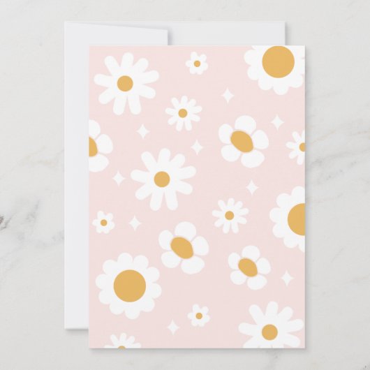 Young Wild Three Groovy Sunshine Boho 3. Geburtsta Einladung (Rückseite)