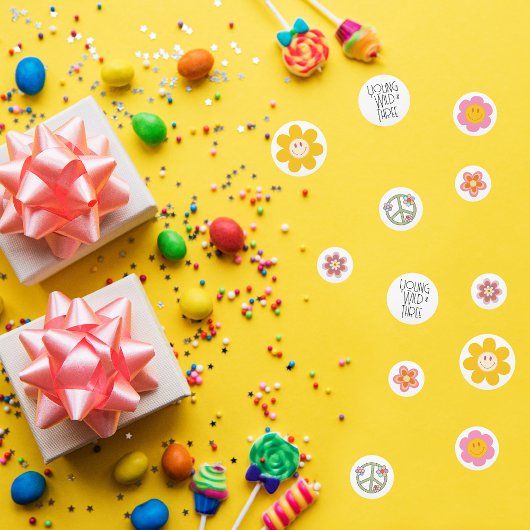 Young, Wild & Three | Kid B-Day Confetti | Lächeln Konfetti