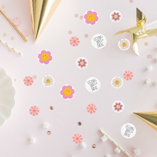 Young, Wild & Three | Kid B-Day Confetti | Pinks Konfetti