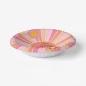 Young, Wild & Three | Kid Birthday Bowls | Rosa Pappteller (Gewinkelt)