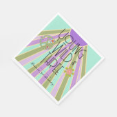 Young, Wild & Three | Kind zum Geburtstag Napkins Serviette (Ecke)