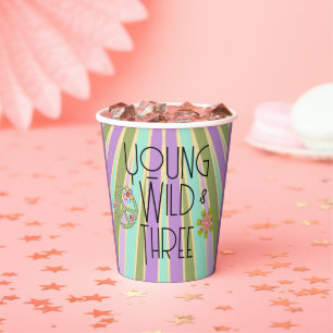 Young, Wild & Three Kindermeisterschaft Cools Pappbecher