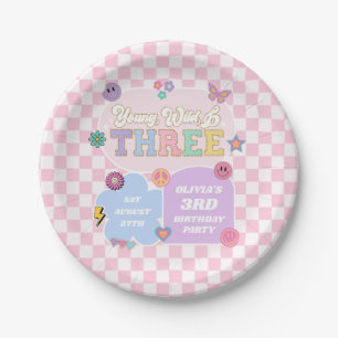 Young Wild & Three Preppy Patch 3. Geburtstag Part Pappteller