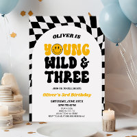 Young Wild & Three Retro Erstes 3. Geburtstags-Par