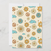 Young Wild Three Retro Rainbow 3. Geburtstag Einladung (Rückseite)