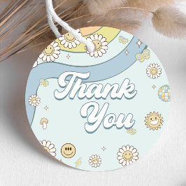 Young Wild Three Retro Rainbow 3. Geburtstag Geschenkanhänger