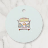 Young Wild Three Retro Rainbow 3. Geburtstag Geschenkanhänger (Rückseite)